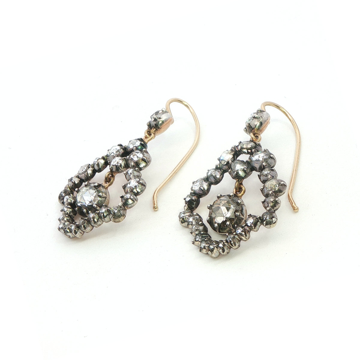 Rare Georgian Diamond Earrings