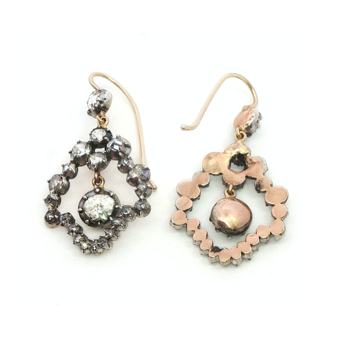 Rare Georgian Diamond Earrings