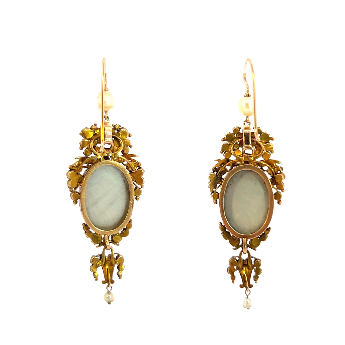 1830s Gold Enamel Portrait Set