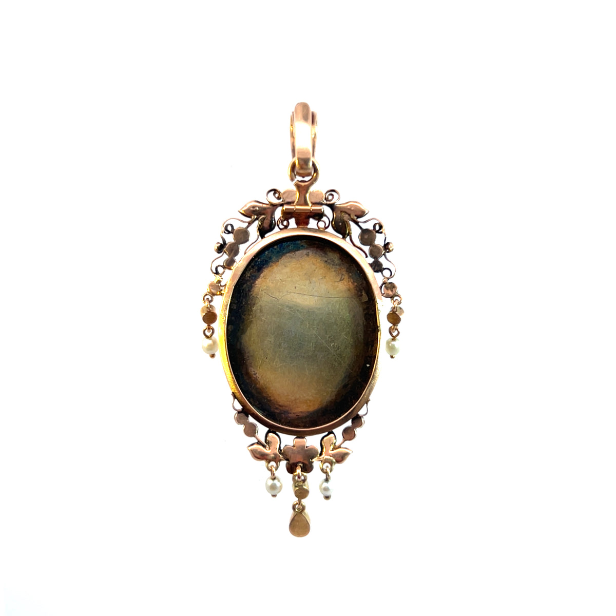 1830s Gold Enamel Portrait Set