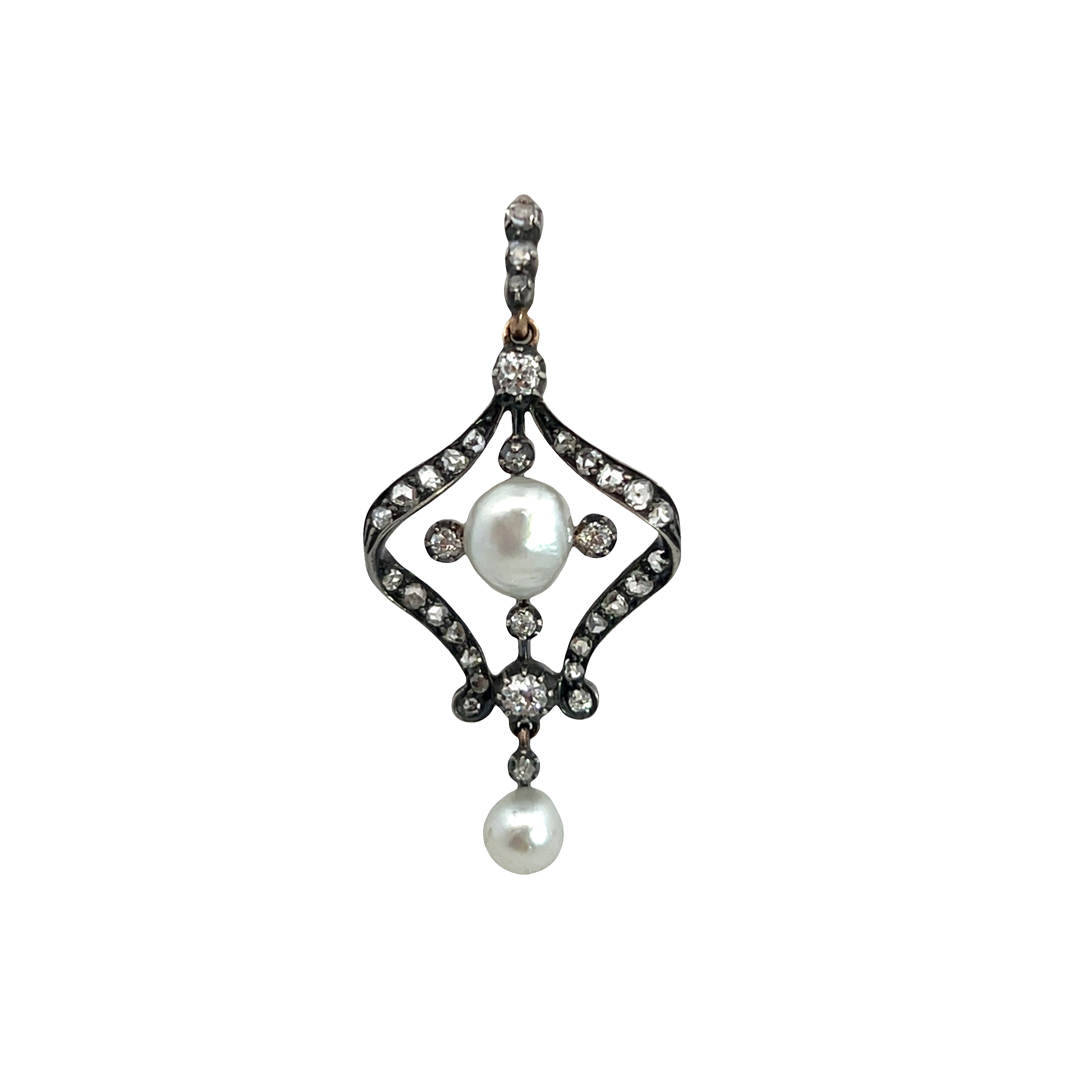 Antique Natural Pearl Pendant, Circa 1895