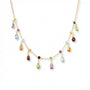 A Modern 18 Carat Yellow Gold and Gem set Necklace