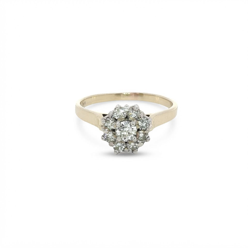 Vintage Diamond Cluser Ring