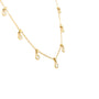 18 Carat Yellow Gold Diamond Fringe Necklace 0.53 carats