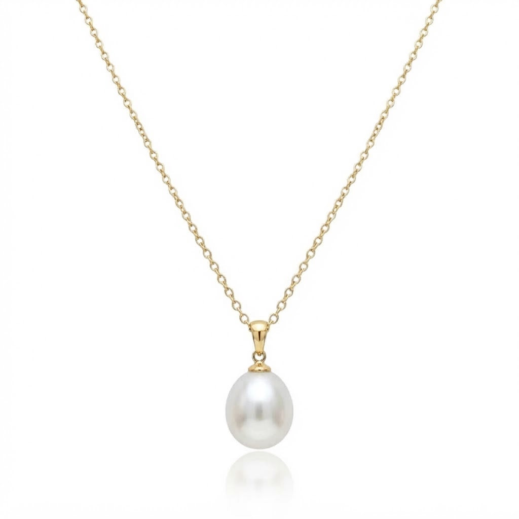 9 Carat Yellow Gold Fresh Water Pearl Pendant