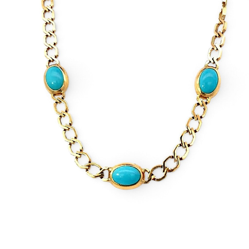 18YG 'TURQ' NECKLACE