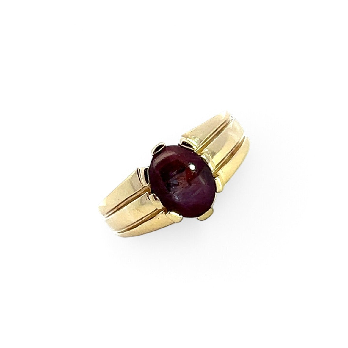 An Unusual Cabochon Star Ruby Ring