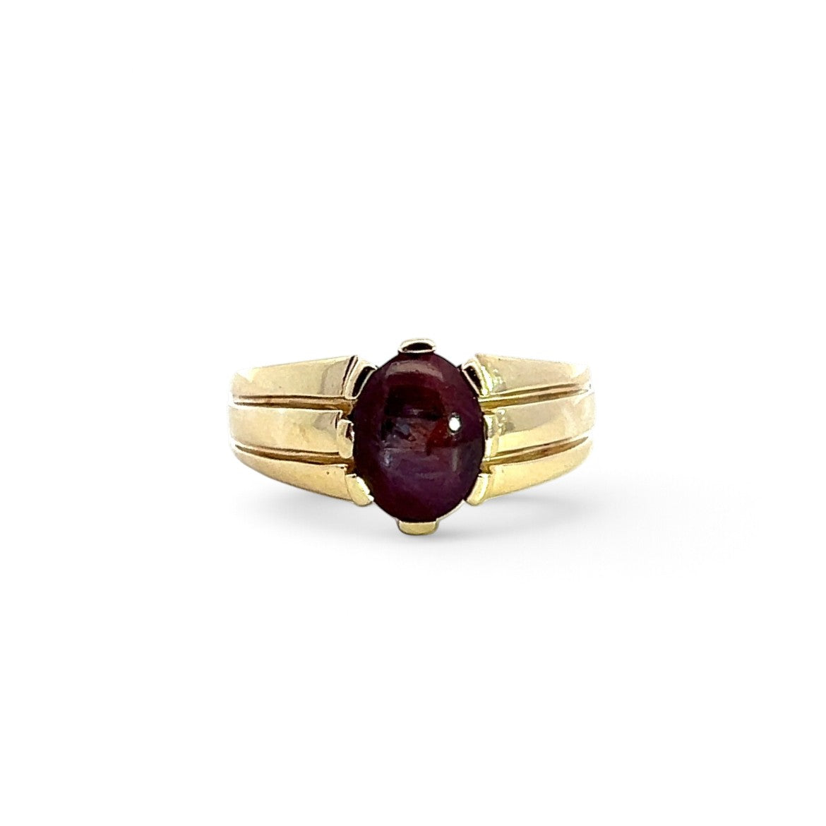 An Unusual Cabochon Star Ruby Ring