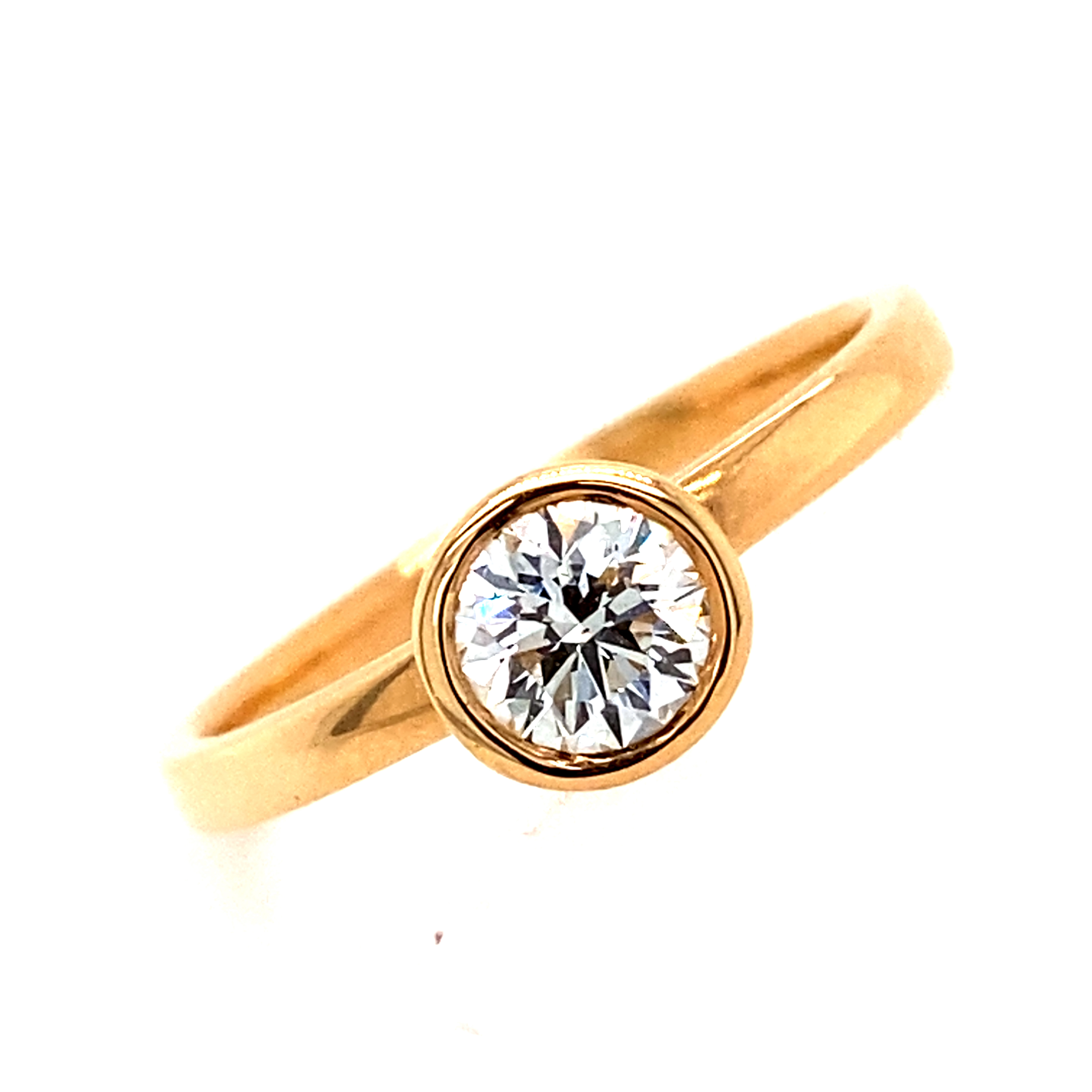 18 Carat Rose Gold and Diamond Ring - 0.46 Carts E VS2