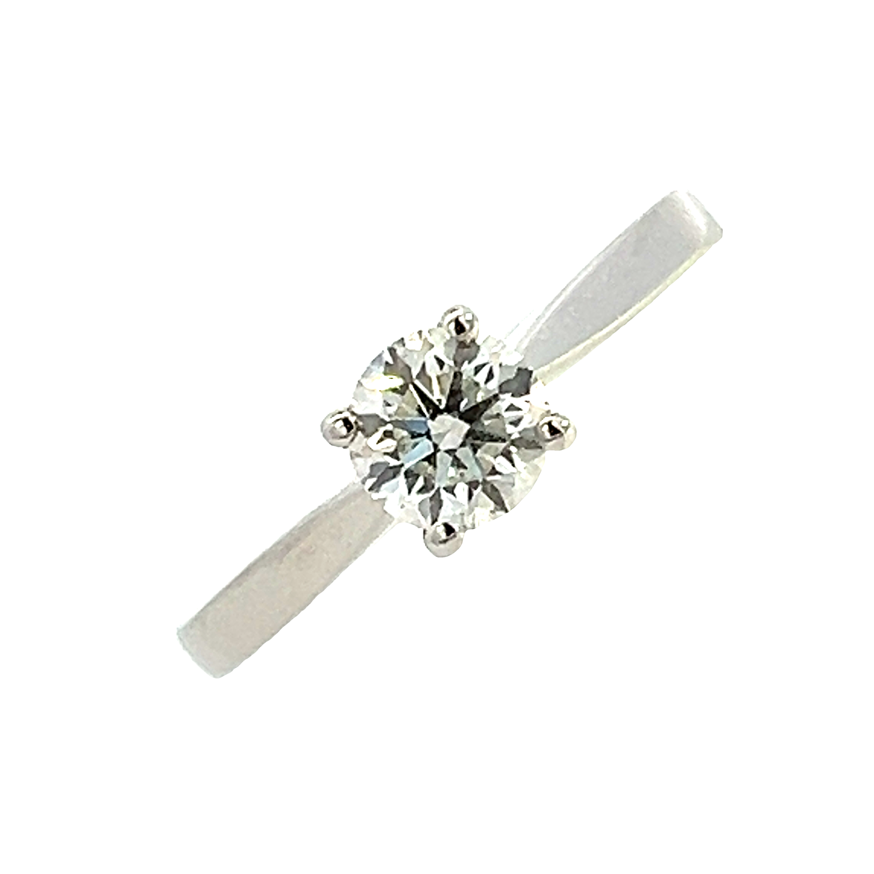 Platinum and Diamond Ring 0.60 G Colour Si1 Clarity