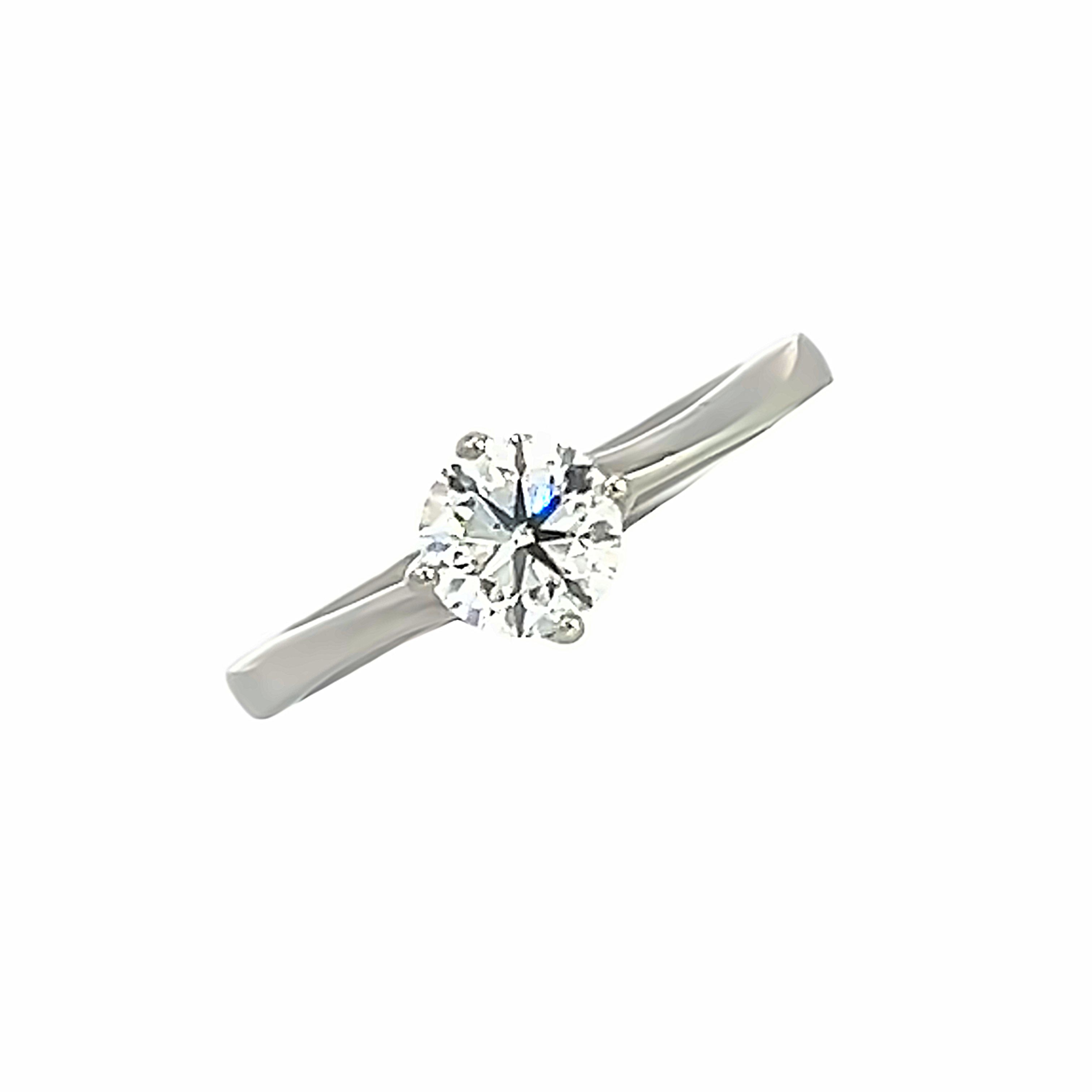 Platinum and Diamond Engagement Ring - Ivy Collection 0.80 F Si2