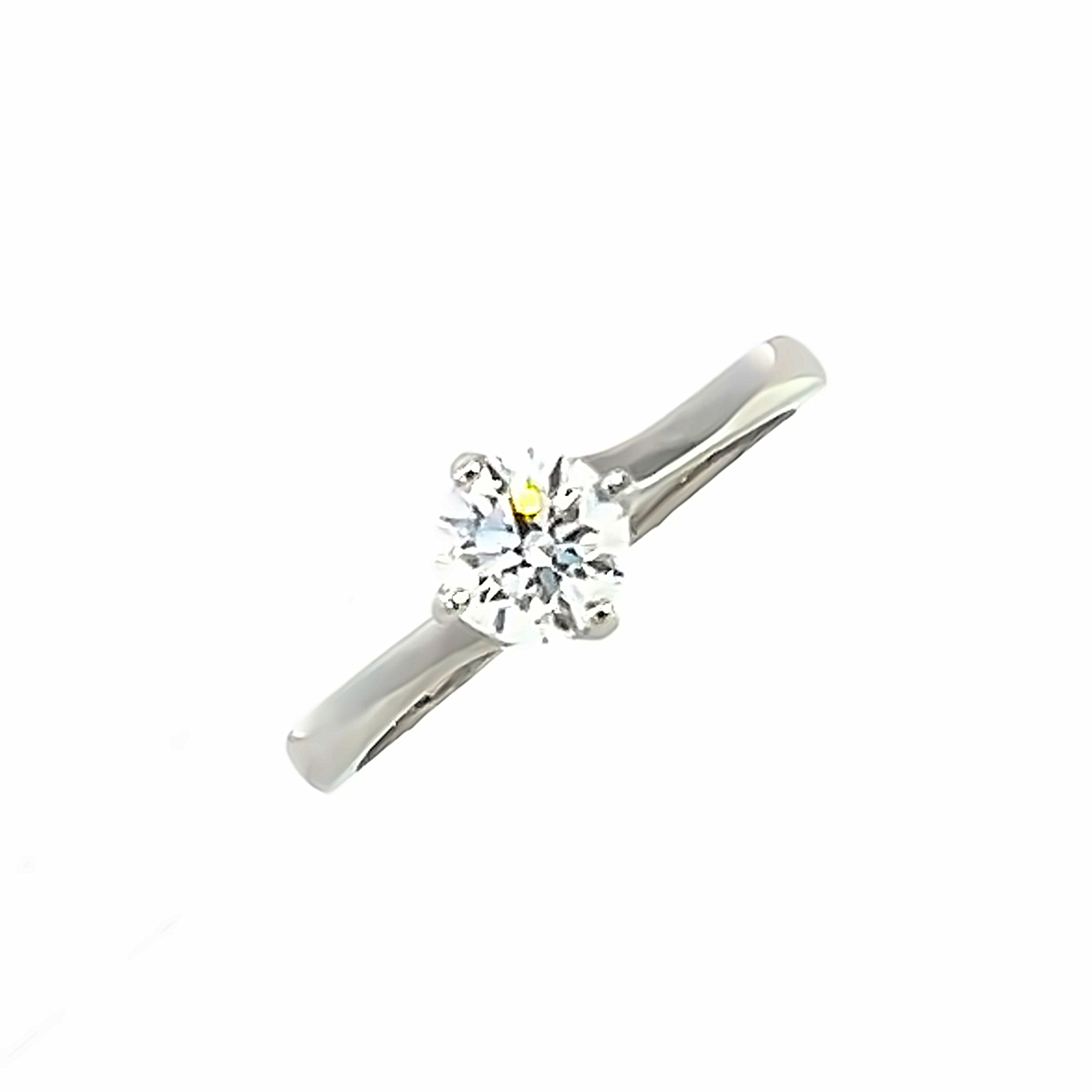 Platinum Single Stone Ring from our 'Ivy' Collection 0.74 Cts