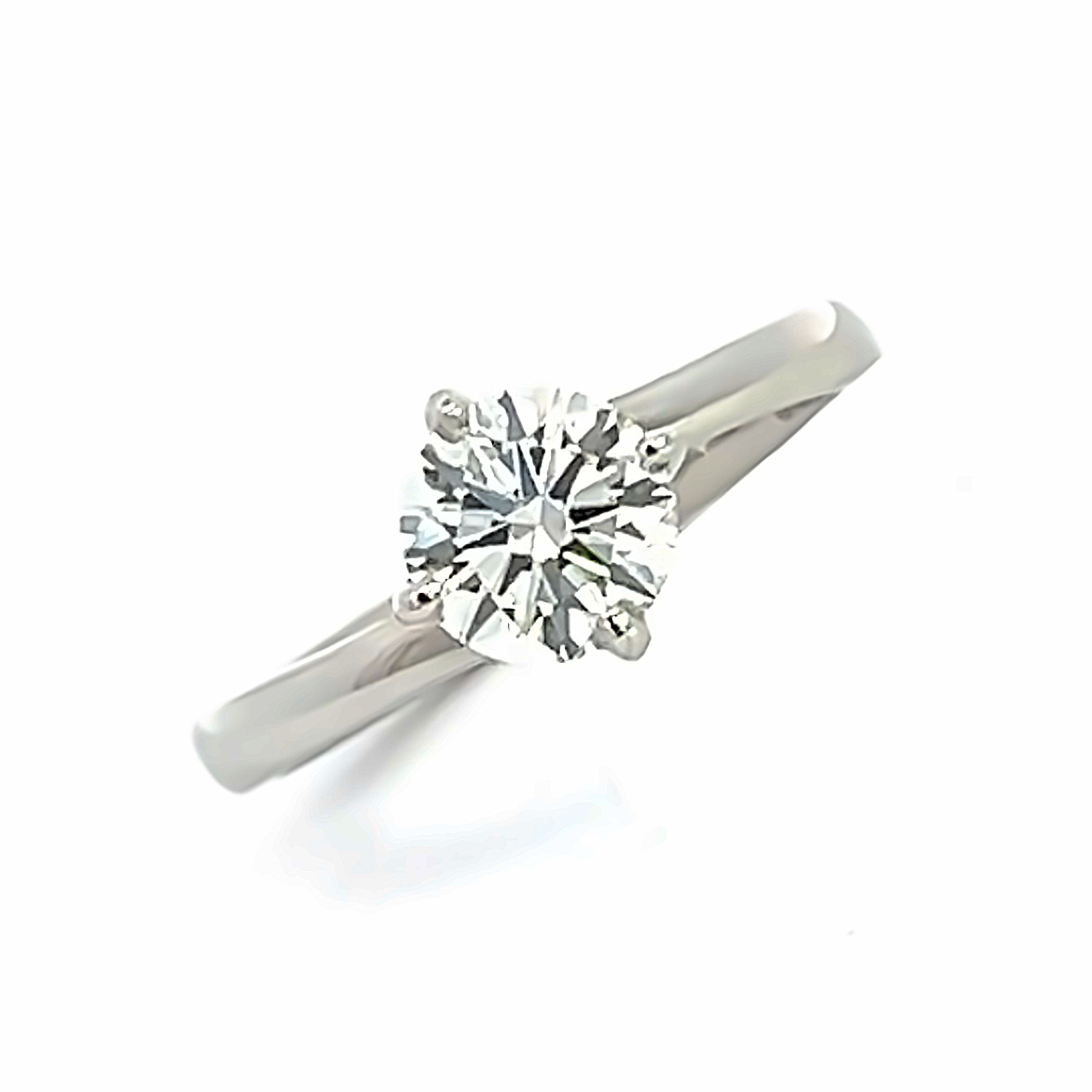 Platinum and Diamond 'Ivy' Engagement Ring 0.90 HSi2