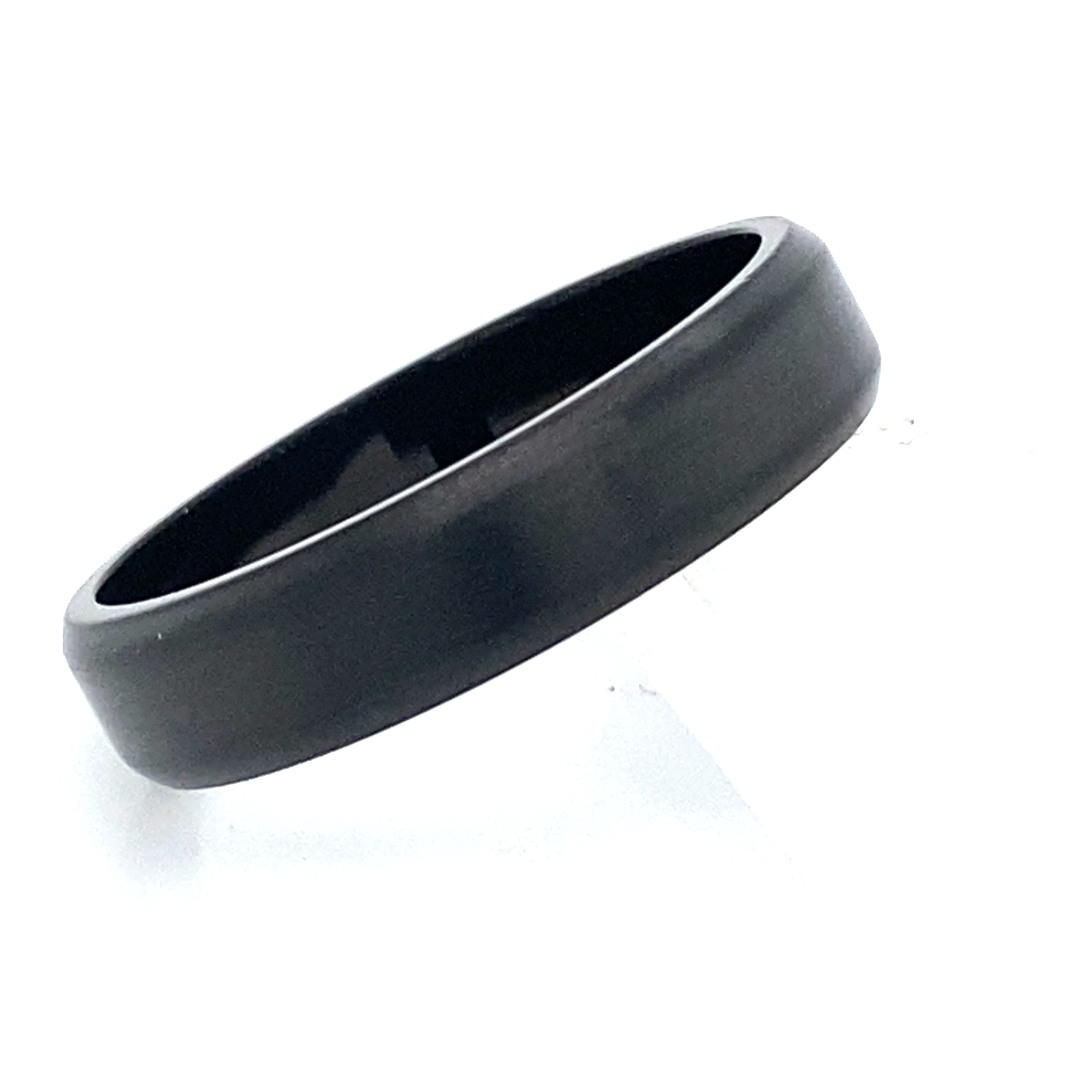 'Platinum Noir' A Black Platinum 5mm Gents Wedding Band