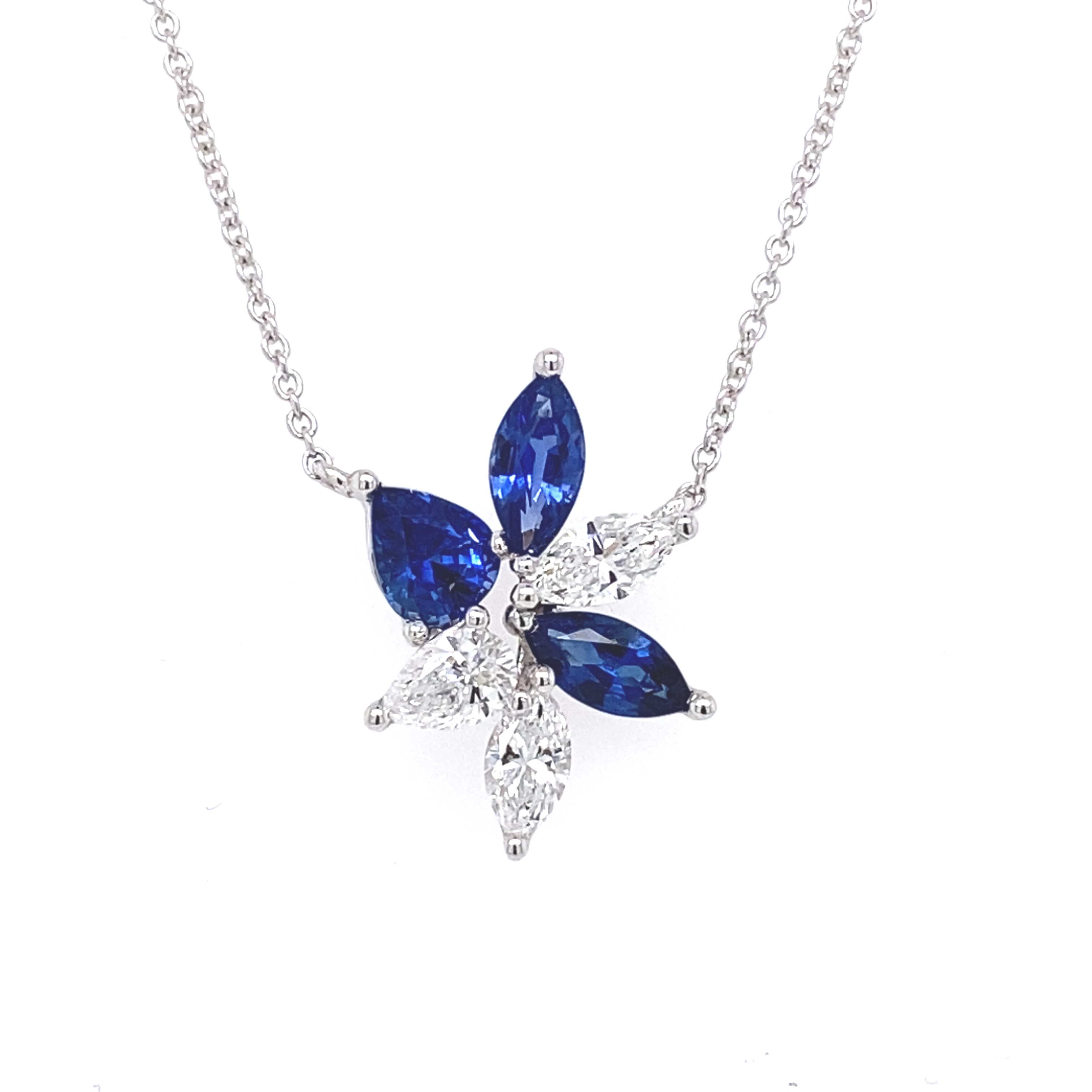 18 Carat Sapphire and Diamond Pendant