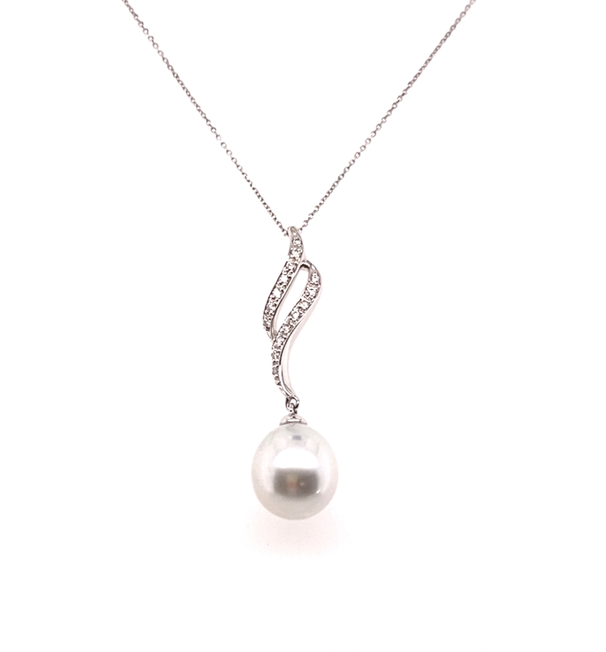 Diamond & Cultured Pearl Pendant