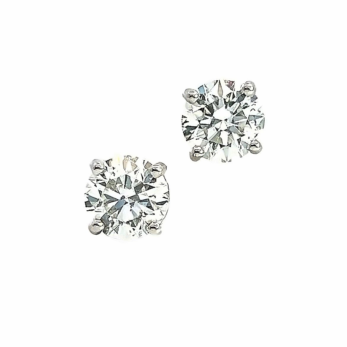 Diamond Studs in 18 Carat White Gold - 2.02 Total Carats