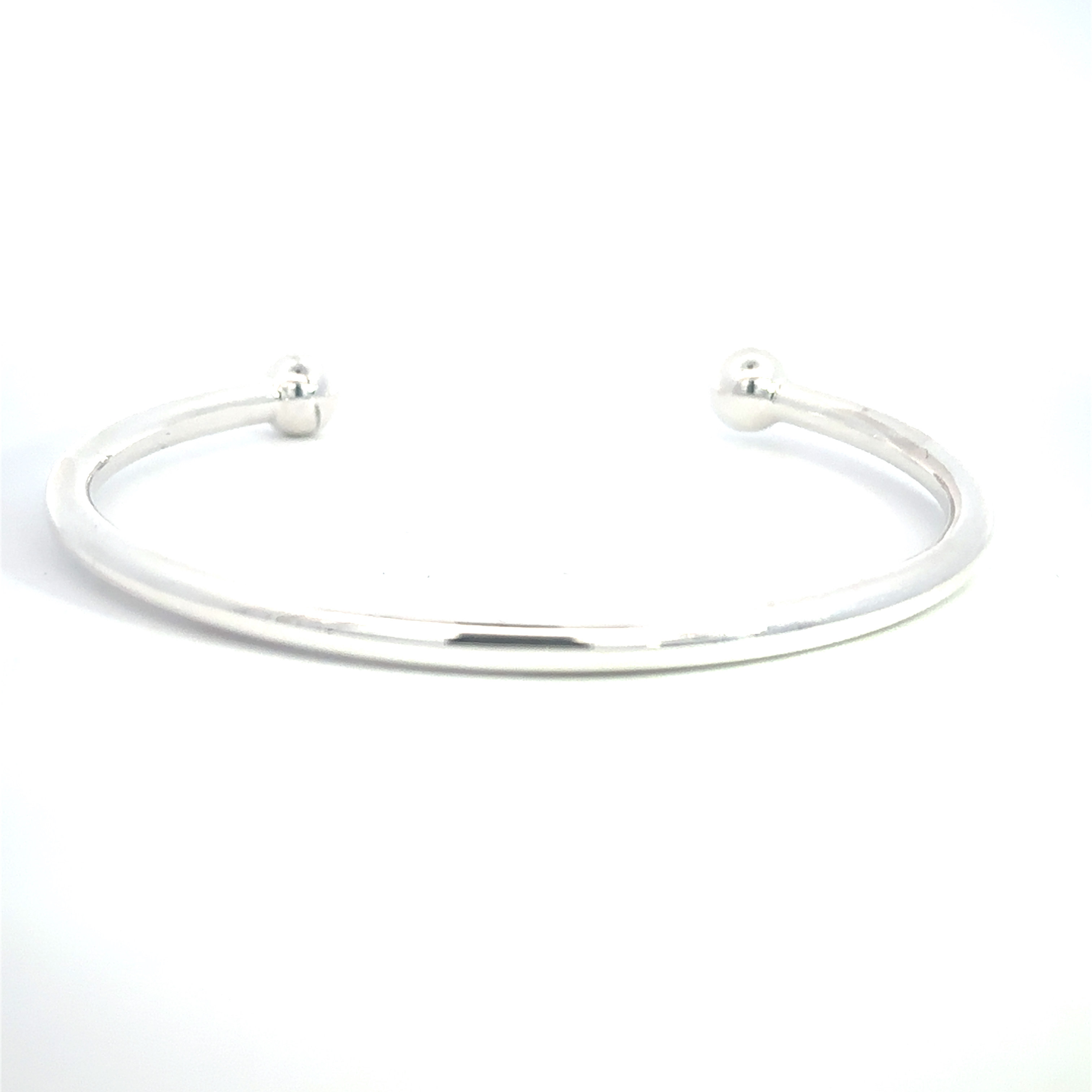 Silver Torque Bangle
