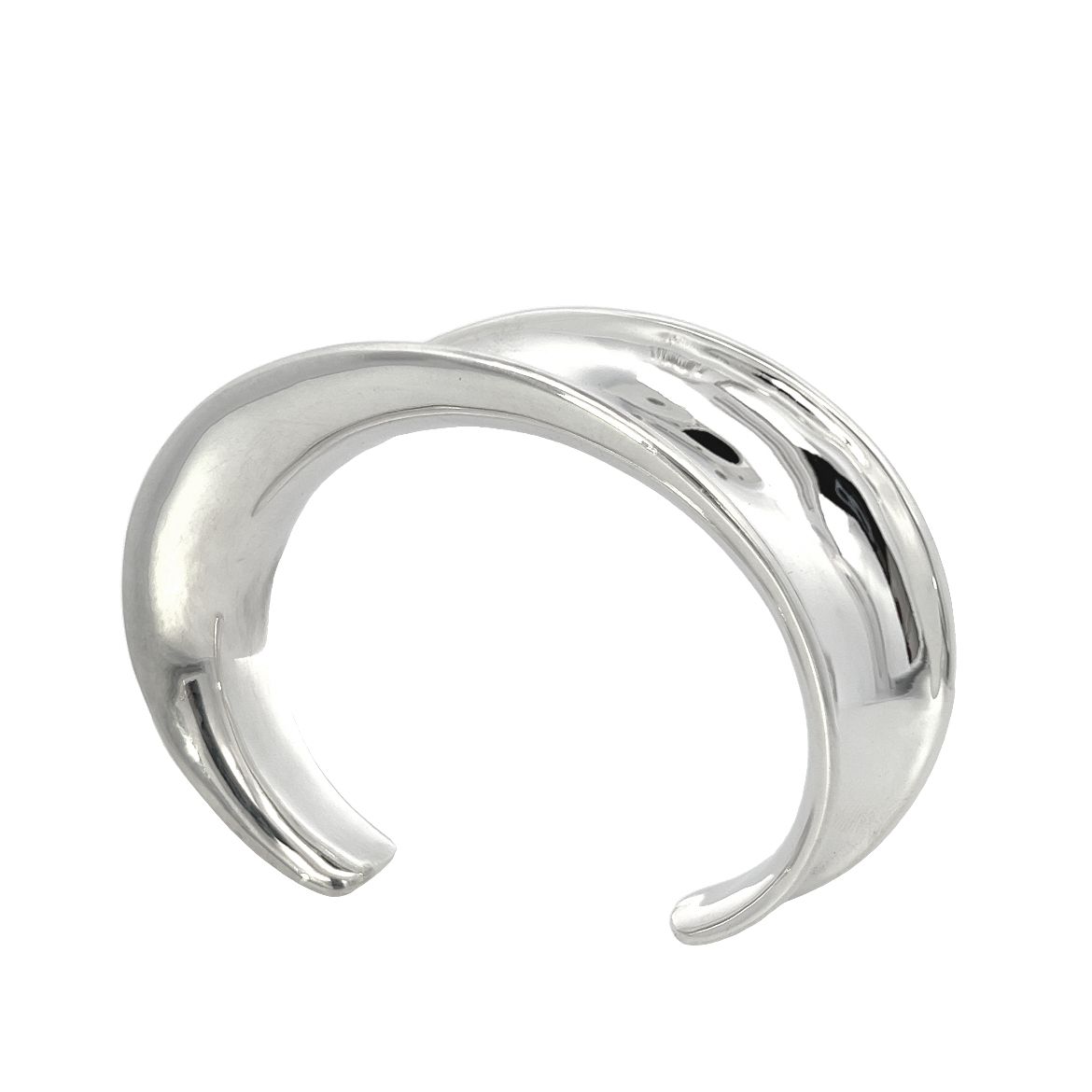 Sterling Silver Concave Cuff