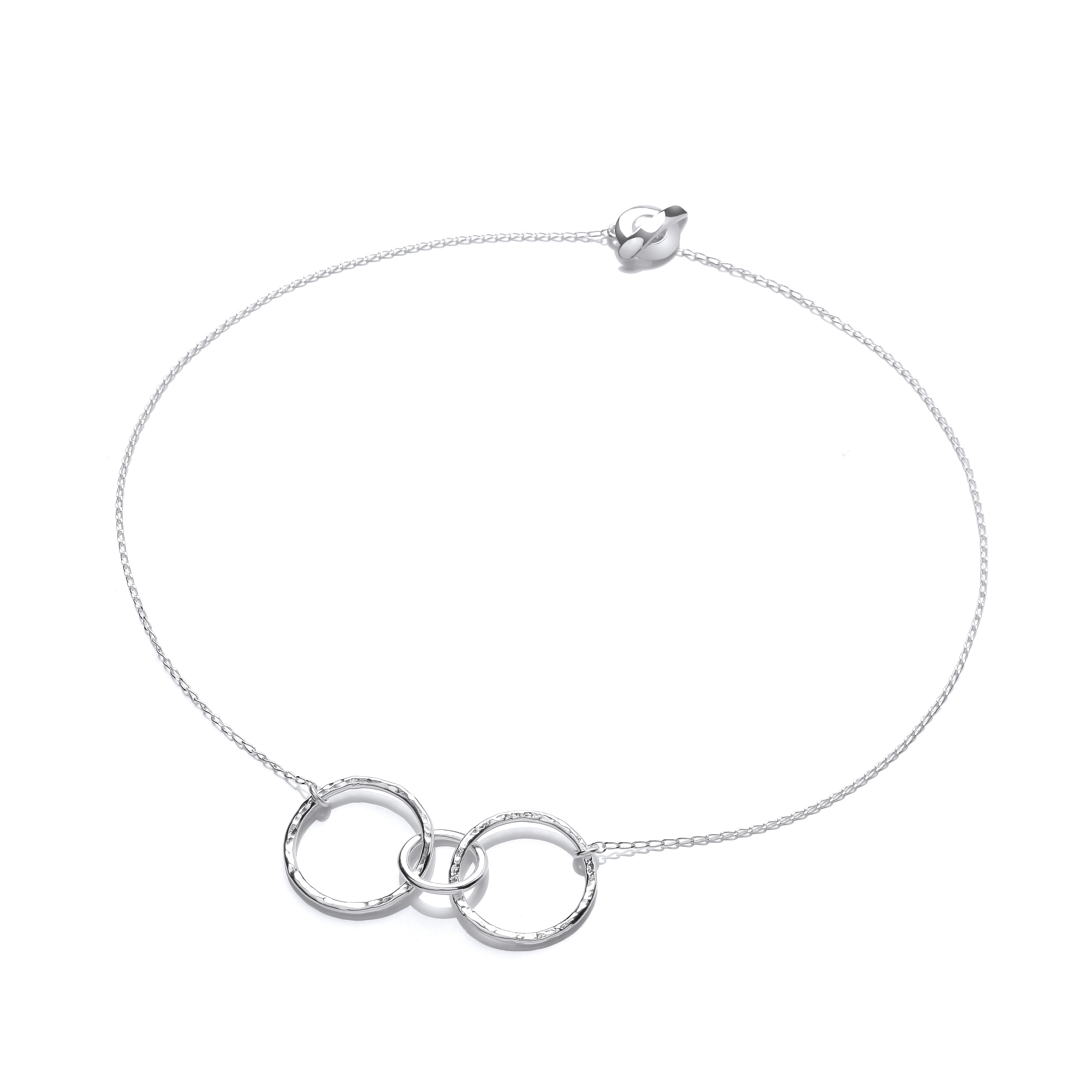 Sterling Silver Organic Textured Necklace