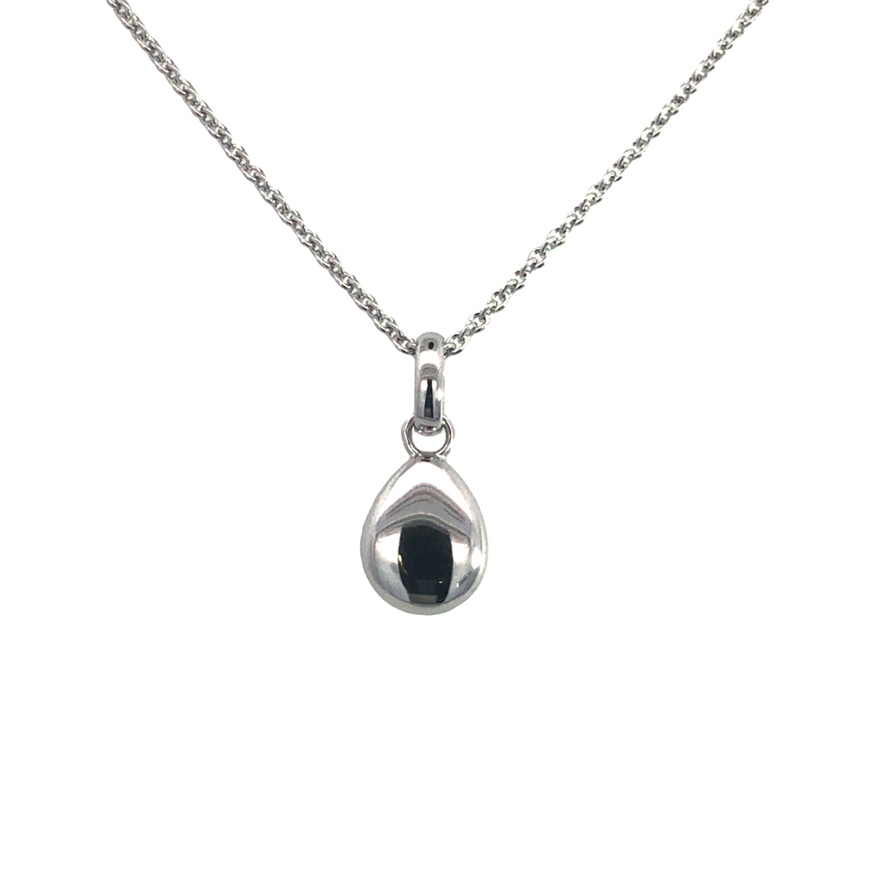 Silver Pebble Pendant