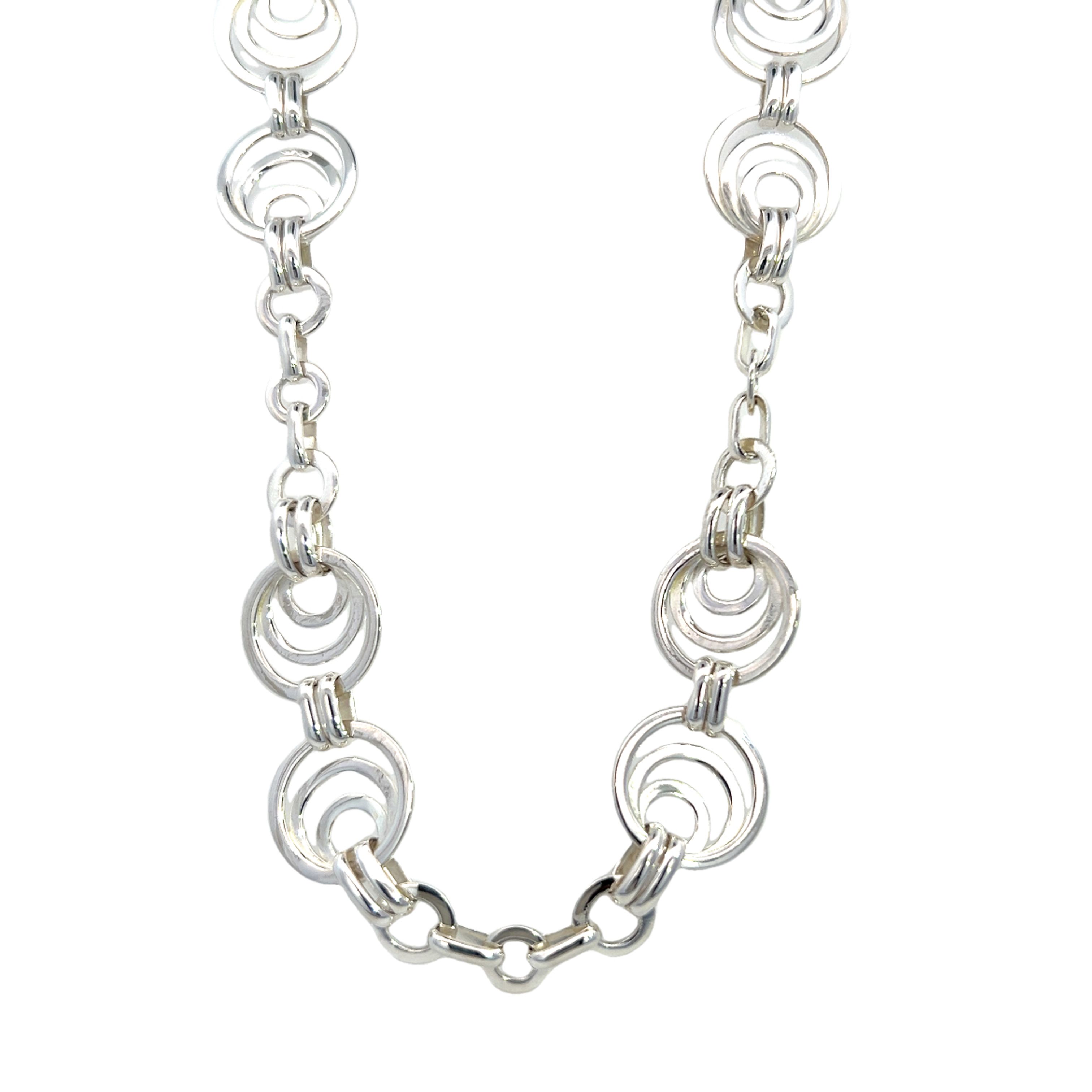 Silver Circles Necklace