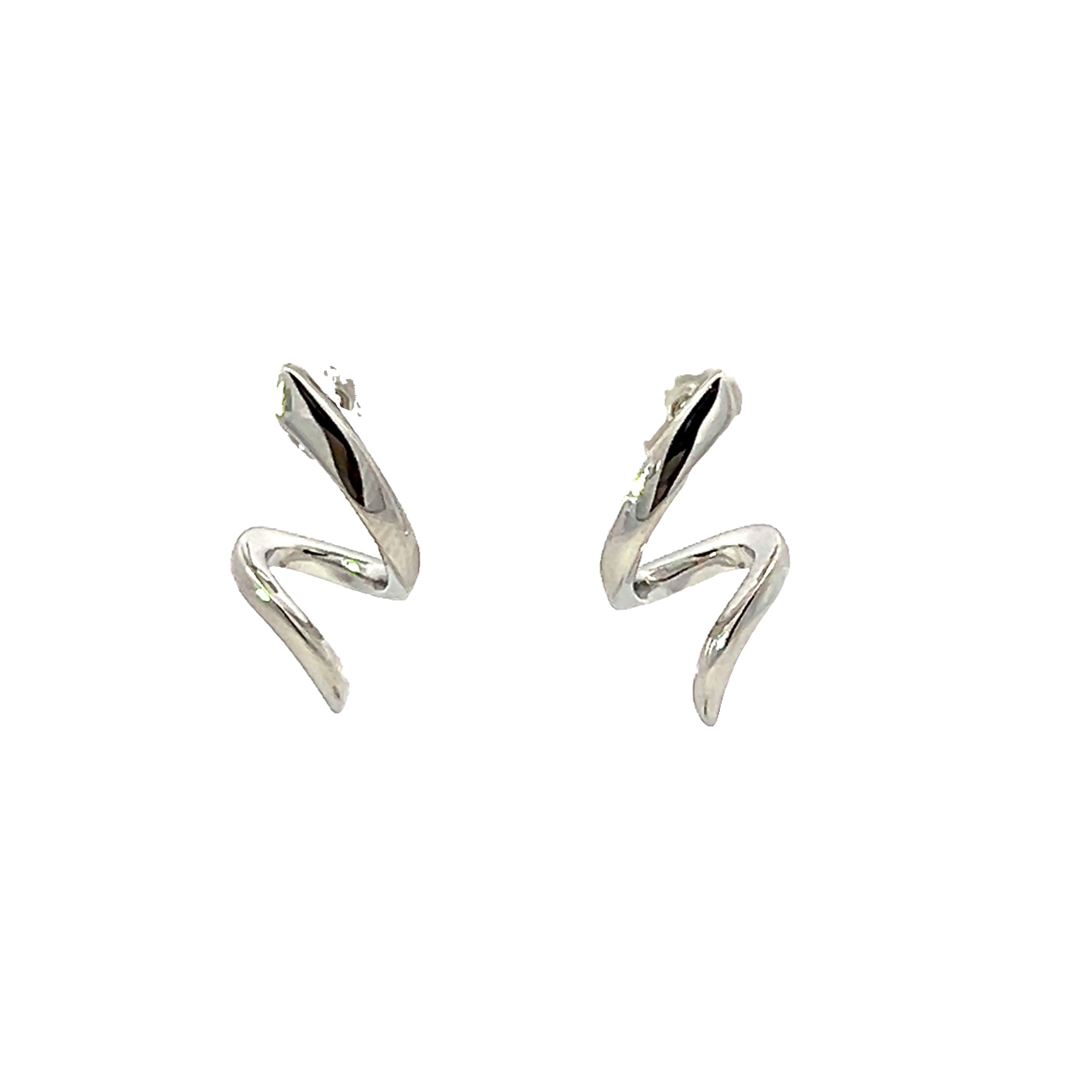 Sterling Silver Twist Earrings