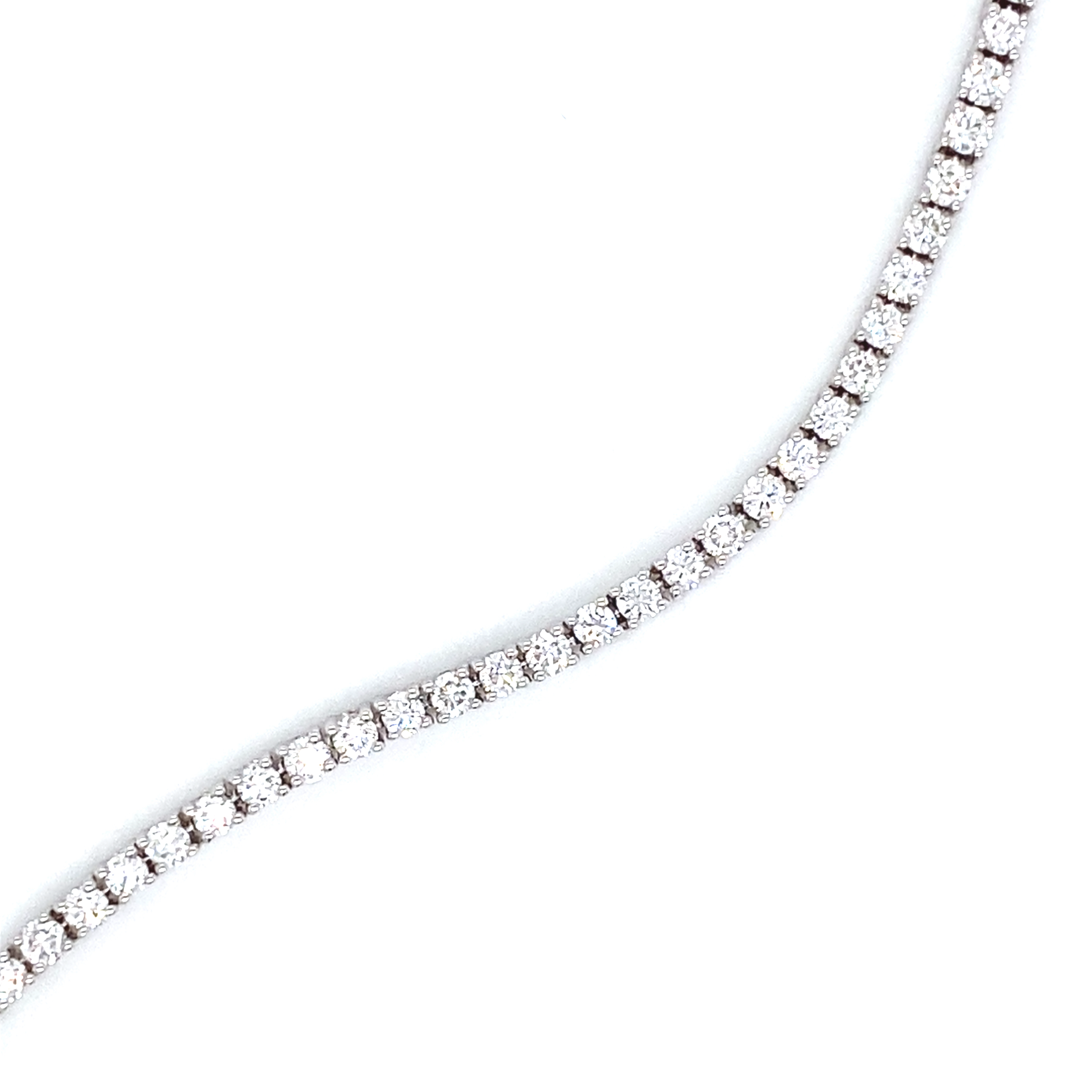 Platinum and Diamond Classic Line Bracelet - 3.00 Cts  G  VS