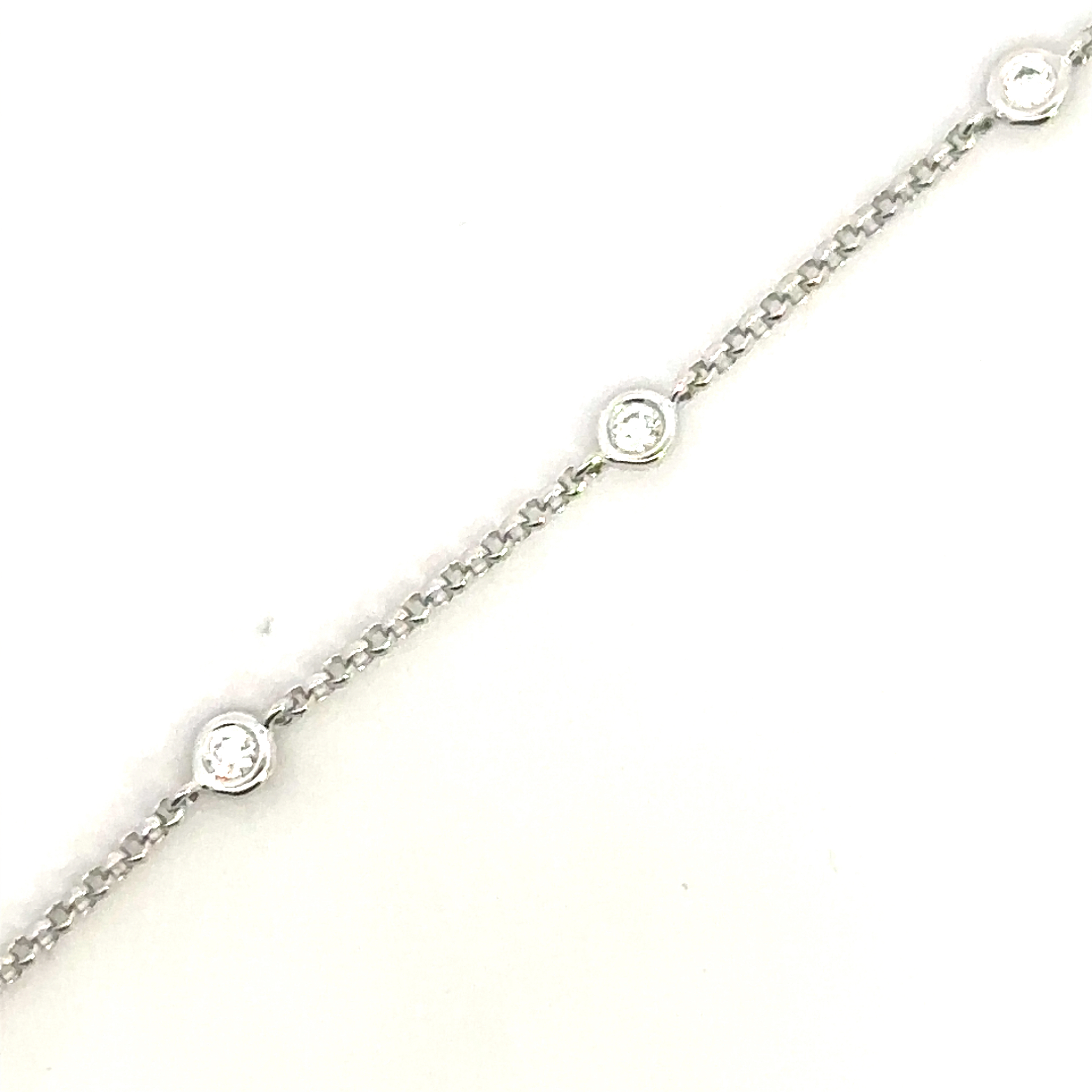 18 Carat White Gold Diamond Bracelet 0.19 GVS