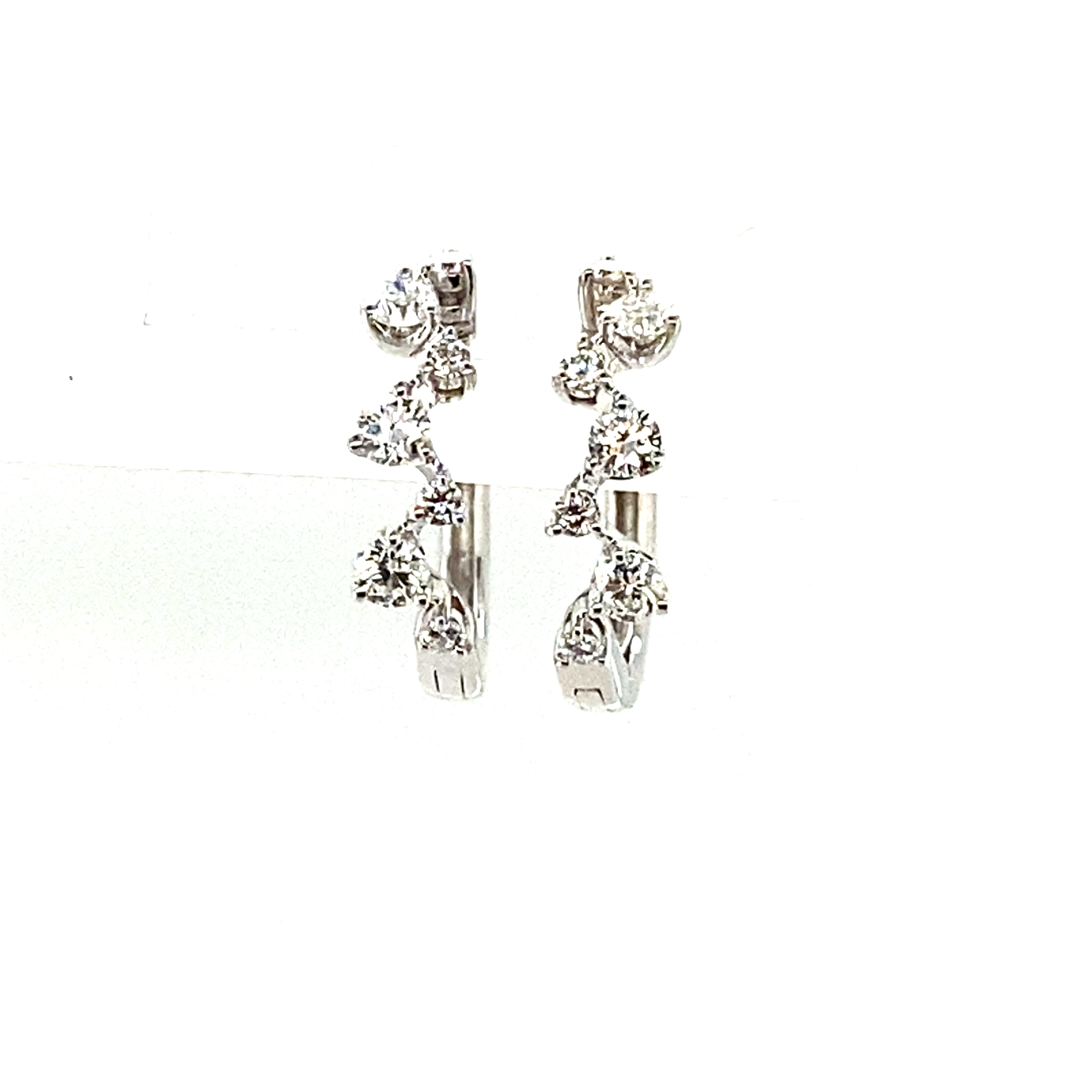 18 Carat White Gold and Diamond Studs - 0.32 Cts GVS