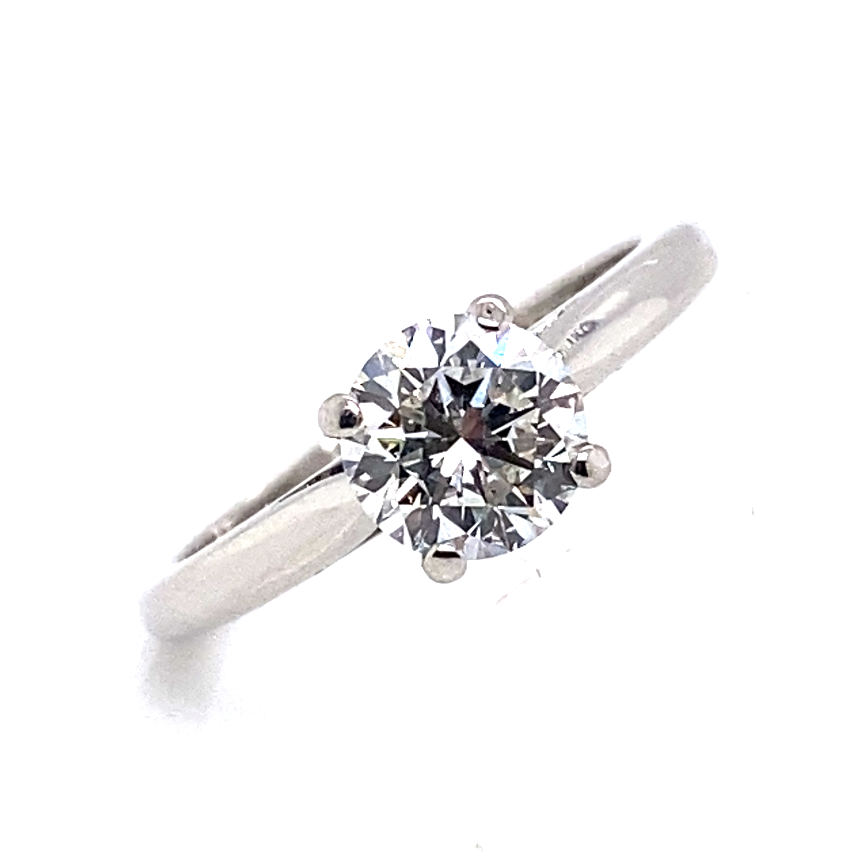 Platinum and Diamond Single Stone Engagement Ring