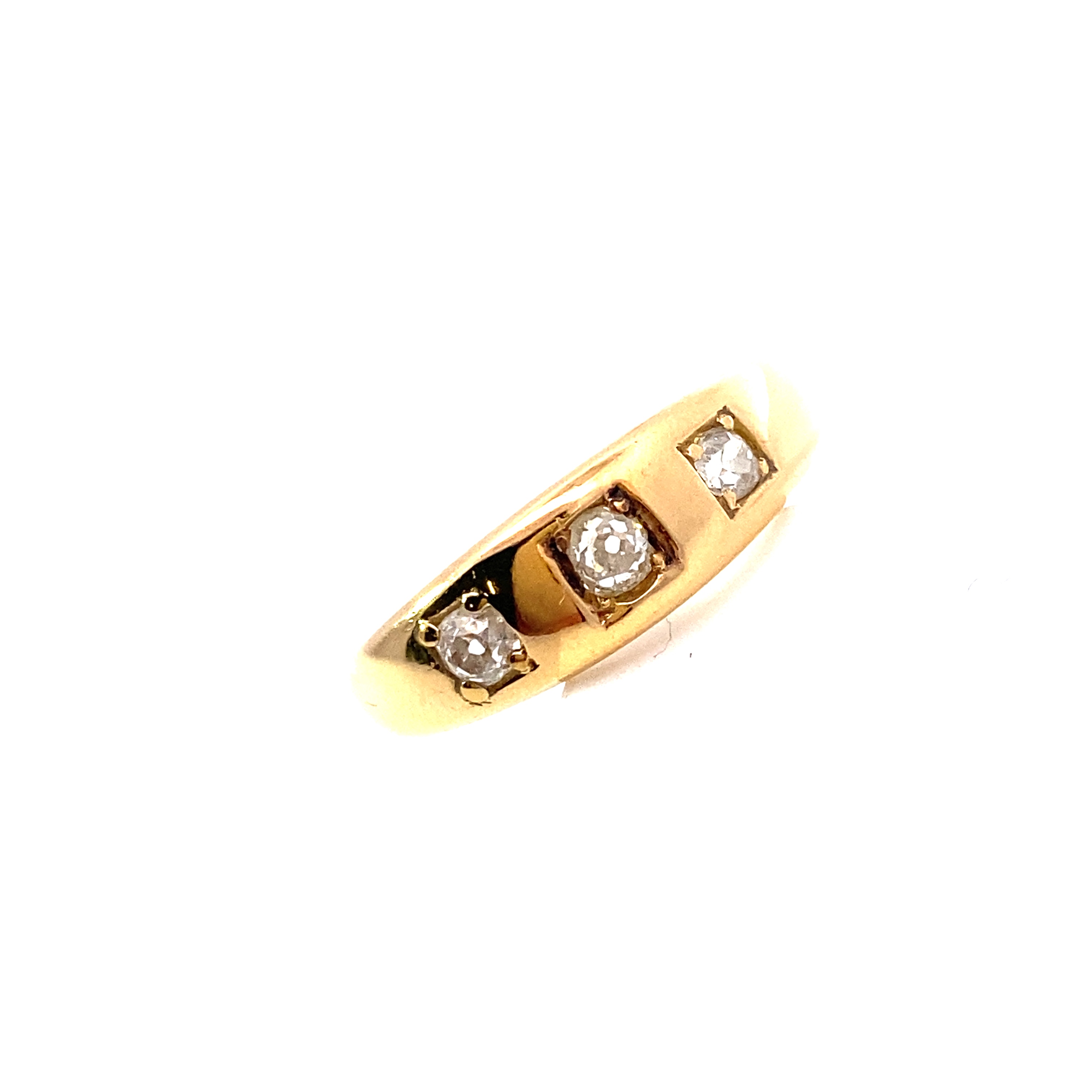 18ct Yellow Gold Old Cut Diamond Ring