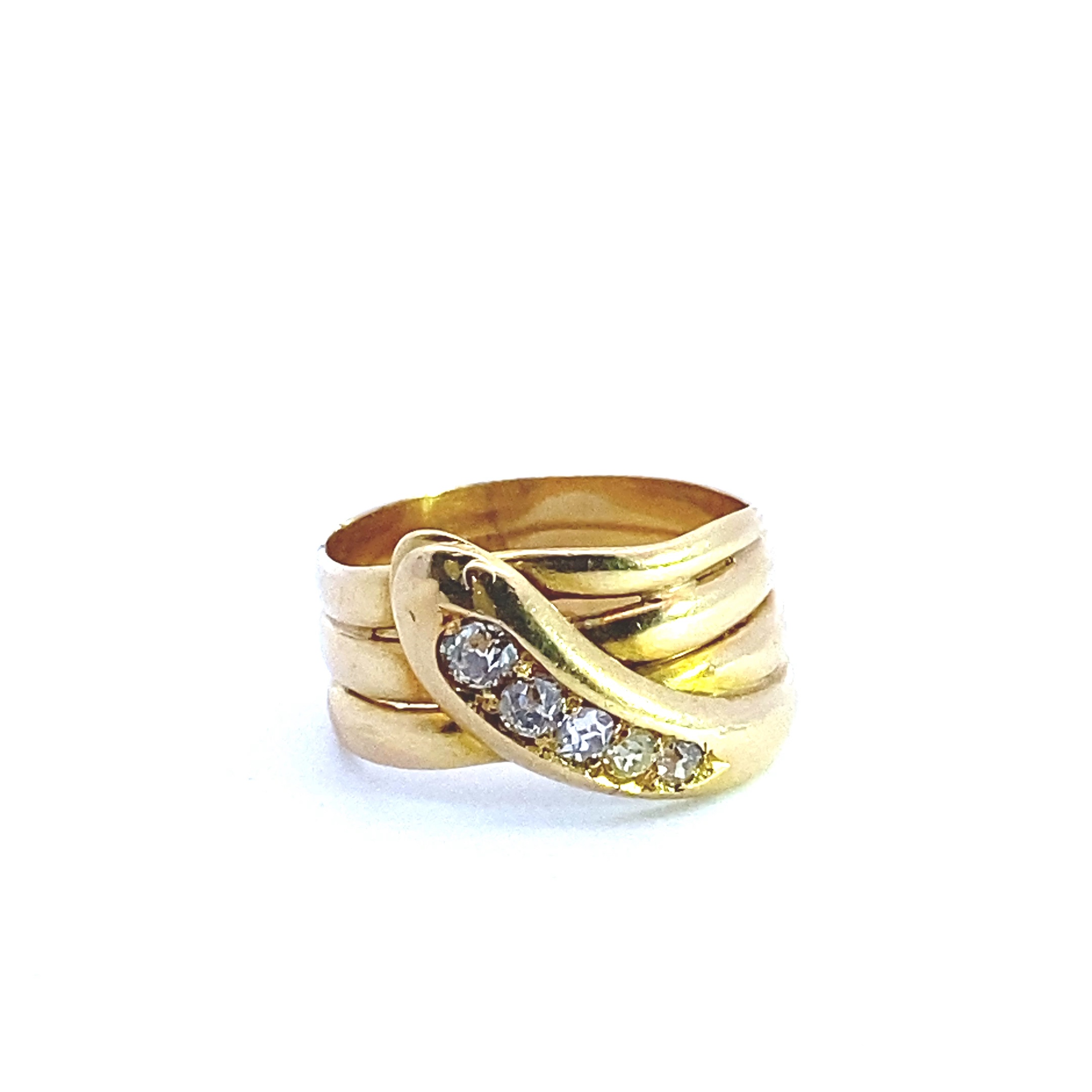 18ct Yellow Gold Victorian Snake Ring