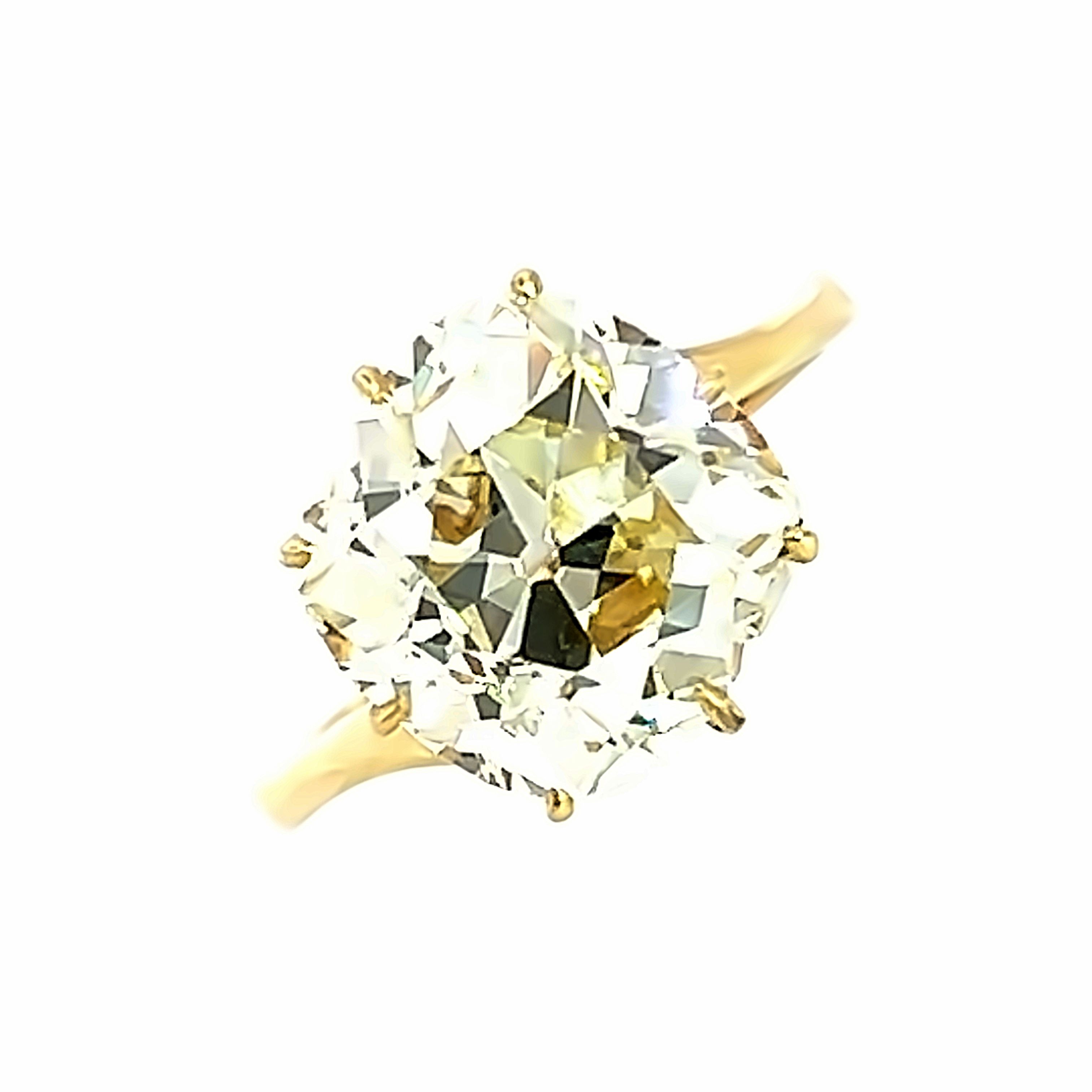 Stunning Old Mine Cut Diamond Ring