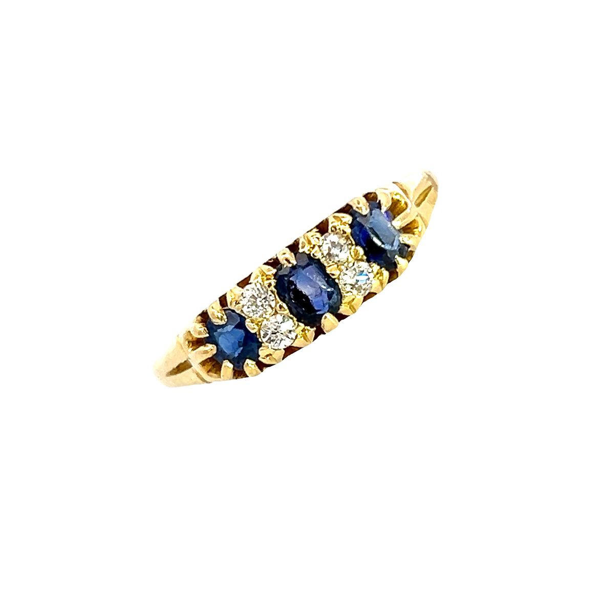 Antique Sapphire and Diamond Ring