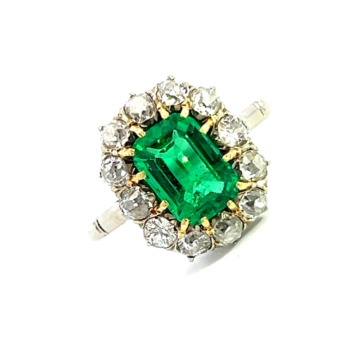 An Edwardian Emerald and Diamond Ring