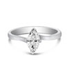 Platinum and Marquise Cut Diamond Ring 0.72 ct D SI1