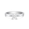 Doris - Platinum and Princess Cut Diamond Ring 0.37 Carat D VS2