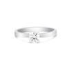 Doris -Platinum and Round Brilliant Cut Diamond Ring 0.35ct E Si