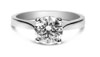 Doris - Platinum Round Brilliant Diamond Ring 0.90 Carat ESI2