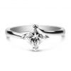 Ivy - Platinum and Princess Cut Diamond Ring 0.33ct EVS1