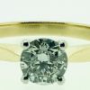 Yellow Gold and Platinum Doris Style Diamond Ring 0.71 HSi2