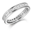 18ct White Gold Princess Cut Channel Set Eternity Ring 2.00ct