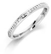 18 carat white gold  Channel Set Full Eternity Ring - 0.27cts