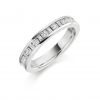 1 Carat Full Eternity Ring with round and baguette diamonds
