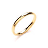2.5mm Low Domed Court 18 Carat Yellow Gold Wedding Band