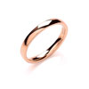 2.5mm 18 Carat Rose Gold Ladies Medium Weight Court Wedding Band