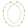 18ct Yellow Gold Emerald Alhambra Design Necklace