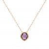 18ct yellow gold spectacle set amethyst pendant 2.00ct