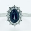 18 Carat White Gold Sapphire and Diamond Ring